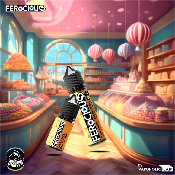 Ferocious Caramel Popcorn Saltnic by VapoholicLab