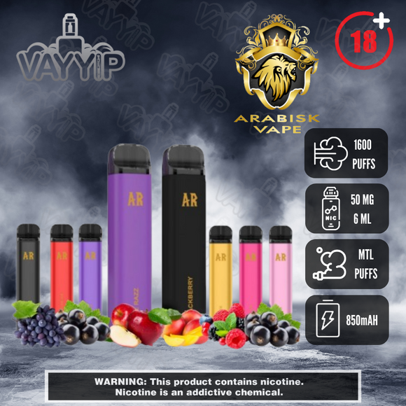 AR disposable Vapes- Arabisk 1600 puffs