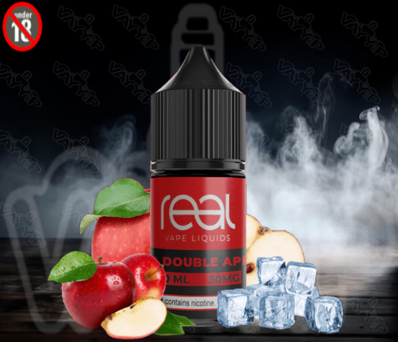 ICED DOUBLE APPLE - REAL VAPE LIQUIDS SALTNIC 30ML