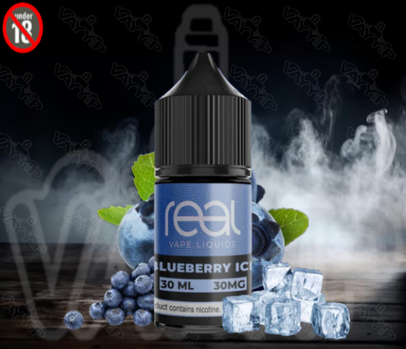 BLUEBERRY ICE - REAL VAPE LIQUIDS SALTNIC 30ML