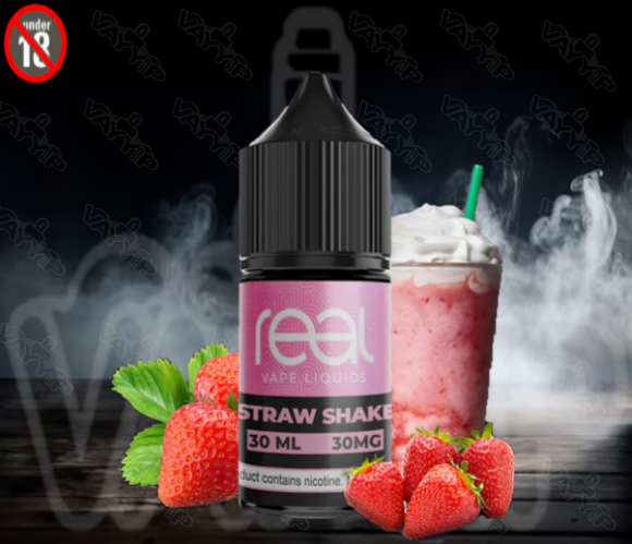 STRAWSHAKE - REAL VAPE LIQUIDS SALTNIC 30ML