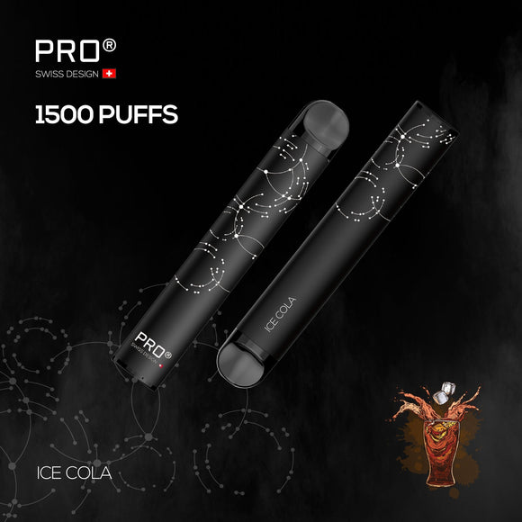 PRO SWISS DESIGN 1500 PUFFS - 2% / 20mg