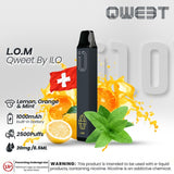 ILO QWEET DISPOSABLE POD 2500 PUFFS 20MG