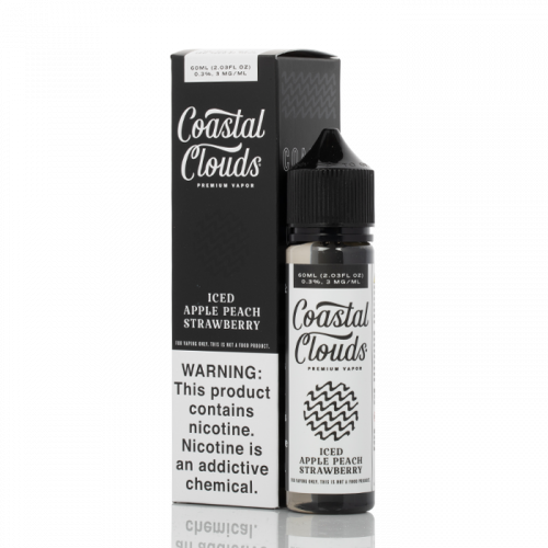 ICED APPLE PEACH STRAWBERRY - COASTAL CLOUDS CO. - 60ML