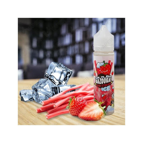 BAZOOKA VAPE -  ICE STRAWBERRY SOUR STRAWS - 60ml - VAYYIP