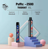 TUGBOAT XXL DISPOSABLE PODS 2500 PUFFS