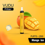 VUDU Filter Disposable 2500 Puffs 5% nicotine