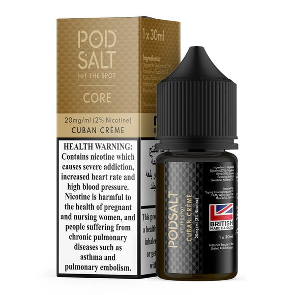 POD SALT CORE - CUBAN CRÈME 30ML (UAE)