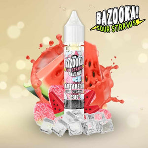 BAZOOKA SALTNIC - ICE WATERMELON SOUR STRAWS